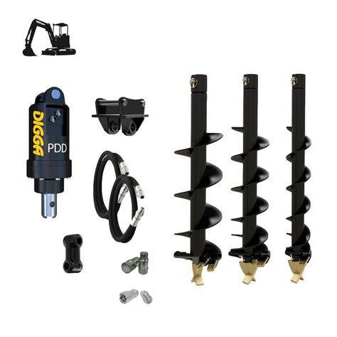 best mini excavator auger|mini excavator auger package.